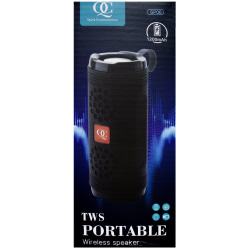 Quick Communication Corp.  TWS Portable 178507 Wireless Speaker, Black