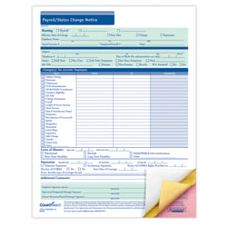 ComplyRight Payroll/Status Change Notices, 3-Part, 8 1/2" x 11", Pack Of 50