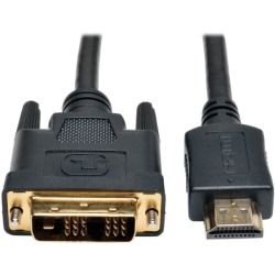 Tripp Lite 20' HDMI To DVI-D Digital Monitor Adapter Video Converter Cable, Black