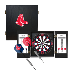 Imperial MLB Fan's Choice Dartboard Set, 21-1/2"H x 19-3/4"W x 3-1/2"D, Boston Red Sox