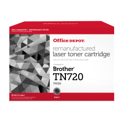 Office Depot® Remanufactured Black Toner Cartridge Replacement For Brother® TN-720, CTGTN720