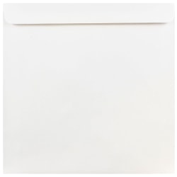 JAM Paper® Square Invitation Envelopes, #9, Gummed Seal, White, Pack Of 25