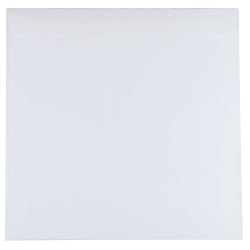 JAM Paper® Square Invitation Envelopes, 9 1/2" x 9 1/2", Gummed Seal, White, Pack Of 25