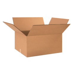 Office Depot® Brand Double Wall Boxes, 24" x 20" x 12", Kraft, Bundle of 10