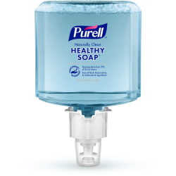 PURELL® Brand Naturally Clean HEALTHY SOAP® Foam ES6 Refill, Fragrance Free, 40.6 Oz Bottle