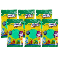 Crayola Model Magic Modeling Compound, 4 oz., Green, Set Of 6 Packs