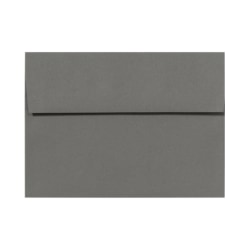 LUX Invitation Envelopes, A7, Peel & Stick Closure, Smoke Gray, Pack Of 50