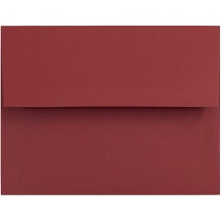 JAM Paper® Booklet Invitation Envelopes, A2, Gummed Seal, Dark Red, Pack Of 25