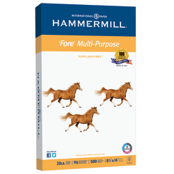 Hammermill® Fore Multi-Use Printer & Copy Paper, 1 Ream, White, Legal (8.5" x 14"), 500 Sheets Per Ream, 20 Lb, 96 Brightness