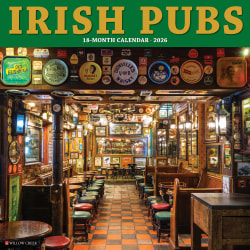 2026 Willow Creek Press Scenic Monthly Wall Calendar, 12" x 12", Irish Pubs, January To December, 51580