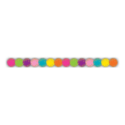 Teacher Created Resources Die-Cut Border Trim Strips, 2-3/4" x 35", Confetti Circles, Pack Of 12 Strips