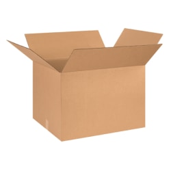 Partners Brand Corrugated Boxes 26" x 20" x 18", Kraft, Bundle of 10