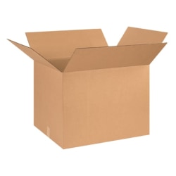 Partners Brand Corrugated Boxes 26" x 20" x 20", Kraft, Bundle of 10
