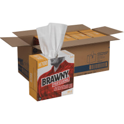 Brawny® Professional H700 Disposable Cleaning Towels by GP Pro in Tall Box - 9.10" x 16.50" - White - 100 Quantity Per Box - 500 / Carton