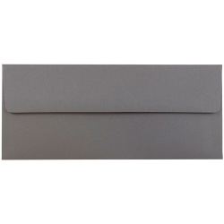 JAM PAPER #10 Business Premium Envelopes, 4 1/8 x 9 1/2, Dark Grey, 25/Pack