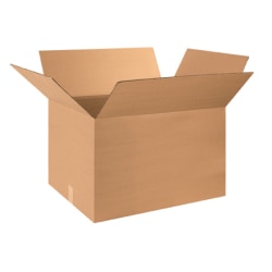 Partners Brand Corrugated Boxes 28" x 18" x 18", Kraft, Bundle of 10