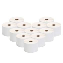 TSC Auto ID Barcode Labels, Rectangular, 1" x 3", White, 2,500 Labels Per Roll, Carton Of 12 Rolls