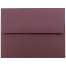 JAM Paper® Booklet Invitation Envelopes, A2, Gummed Seal, Burgundy, Pack Of 25