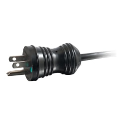 C2G 4ft 18 AWG Coiled Hospital Grade Power Cord (NEMA 5-15P to IEC320C13) - Black - Power cable - IEC 60320 C13 to NEMA 5-15 (M) - 4 ft - coiled - black