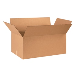 Partners Brand Corrugated Boxes 29" x 17" x 12", Kraft, Bundle of 15