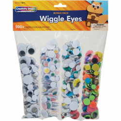 Chenille Kraft Wiggle Eyes Assortment, Pack Of 500