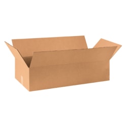 Partners Brand Corrugated Boxes 30" x 14" x 7", Kraft, Bundle of 10
