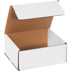 Partners Brand Corrugated Mailers 7" x 6" x 3", Pack of 50