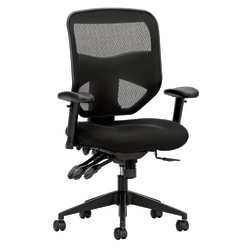 HON® Prominent™ Mesh/Fabric High-Back Task Chair, Black