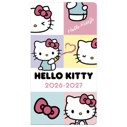2026-2027 DateWorks Monthly Pocket Planner, 3-1/2" x 6-1/2", Hello Kitty, January 2026 To December 2027, 262074OD