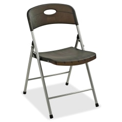 Lorell® Translucent Folding Chairs, Smoke, Set Of 4 Chairs