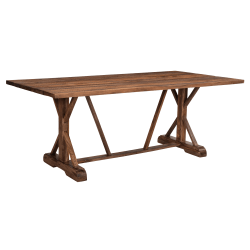 Coast to Coast Carson Exotic Sheesham Wood Dining Table, 30"H x 80"W x 40"D, Brownstone Chatter
