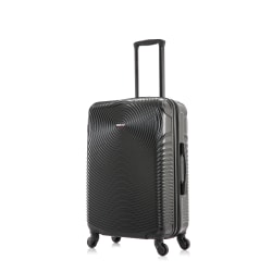 DUKAP ABS Hardsided Spinner Inception Suitcase, 26"H x 16-15/16"W x 10-1/4"D, Black