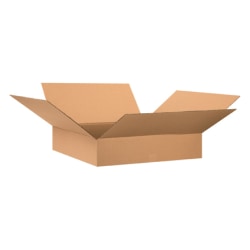 Office Depot® Brand Flat Corrugated Boxes 30" x 30" x 6", Bundle of 15