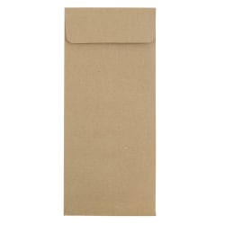 JAM PAPER #12 Policy Business Premium Envelopes, 4 3/4 x 11, Brown Kraft Paper Bag, 25/Pack