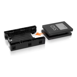 Icy Dock EZ-Fit Lite MB290SP-B Drive Bay Adapter Internal - Black - 2 x Total Bay - 2 x 2.5" Bay