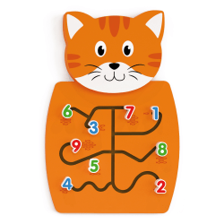 Learning Advantage Activity Wall Panel, Toddler Activity Center, 14.25"L x 21.75"H x 1.25"D, Cat