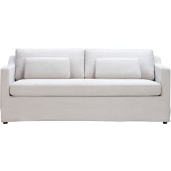 Lifestyle Solutions Remmington Polyester Sofa, 33-1/2"H x 82-3/4"W x 34-1/3"D, Oatmeal