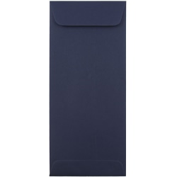 JAM Paper® #10 Policy Envelopes, Gummed Seal, Navy Blue, Pack Of 25