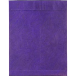 JAM Paper® Tyvek® Open-End 10" x 13" Catalog Envelopes, Self-Adhesive, Purple, Pack Of 25