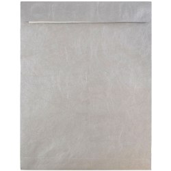 JAM Paper® Tyvek® Open-End 10" x 13" Catalog Envelopes, Self-Adhesive, Silver, Pack Of 25