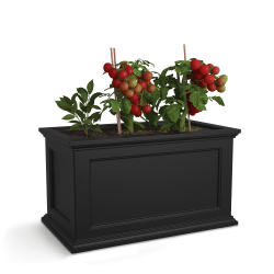Mayne Fairfield Trough Planter, 20"H, Black