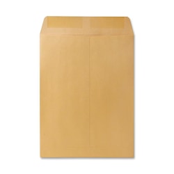 Quality Park® 9 1/2" x 12 1/2" Catalog Envelopes, Gummed Seal, Brown, Box Of 250