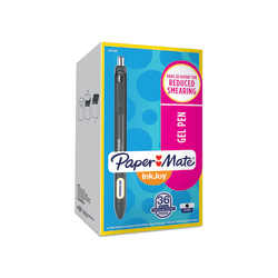 Paper Mate® InkJoy Gel Pens, Medium Point, 0.7 mm, Black, Pack Of 36