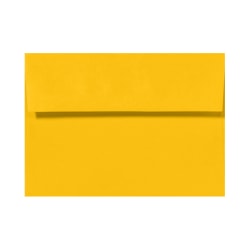 LUX Invitation Envelopes, A7, Peel & Stick Closure, Sunflower Yellow, Pack Of 250