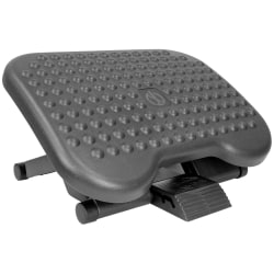 Mount-It! Ergonomic Adjustable Office Footrest, 17" x 13", Black