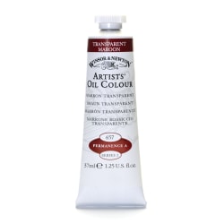 Winsor & Newton Artists' Oil Colors, 37 mL, Transparent Maroon, 657, Pack Of 2