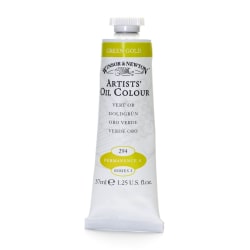 Winsor & Newton Artists' Oil Colors, 37 mL, Green Gold, 294, Pack Of 2