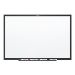Quartet® Classic Magnetic Dry-Erase Whiteboard, 48" x 72", Aluminum Frame With Black Finish