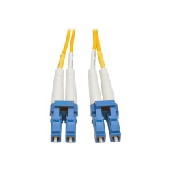 Eaton Tripp Lite Series Duplex Singlemode 9/125 Fiber Patch Cable (LC/LC), 20 m (65 ft.) - Patch cable - LC single-mode (M) to LC single-mode (M) - 20 m - fiber optic - duplex - 9 / 125 micron - riser - yellow