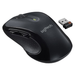 Logitech M510 Wireless Mouse - 2.4 GHz with USB Unifying Receiver - 1000 DPI Laser-Grade Tracking - 7-Buttons - Black